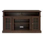 Espresso Brown, Classic Style, TV Stand with Open & Closed Storage, Fits up to 65" TV, 1-Person Assembly