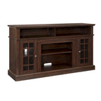 Espresso Brown, Classic Style, TV Stand with Open & Closed Storage, Fits up to 65" TV, 1-Person Assembly