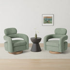 Bayville 29  Wide Sherpa Swivel Chair (Set of 2)