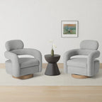 Sherpa Swivel Barrel Chair, Set of 2 – Available in 8 Colors