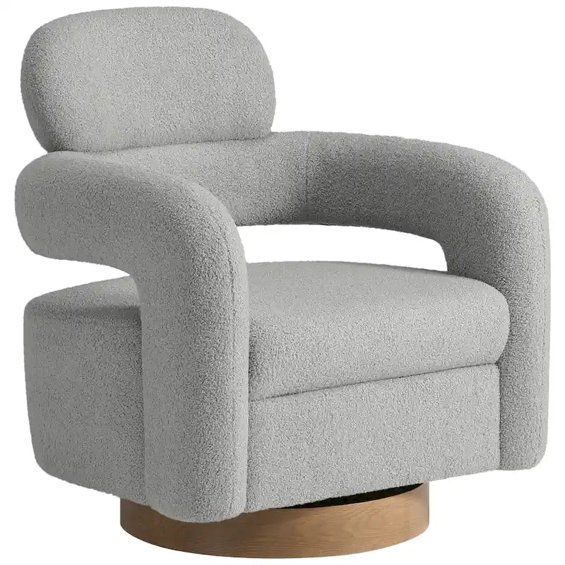 Sherpa Swivel Barrel Chair, Set of 2 – Available in 8 Colors