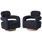 Sherpa Swivel Barrel Chair, Set of 2 – Available in 8 Colors