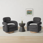 Sherpa Swivel Barrel Chair, Set of 2 – Available in 8 Colors
