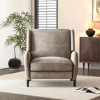 Beige / Navy Blue / Grey Oversized Textured Fabric Pushback Recliner, Single