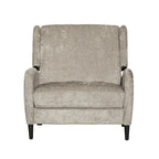 Beige / Navy Blue / Grey Oversized Textured Fabric Pushback Recliner, Single