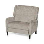 Beige / Navy Blue / Grey Oversized Textured Fabric Pushback Recliner, Single
