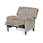 Beige / Navy Blue / Grey Oversized Textured Fabric Pushback Recliner, Single