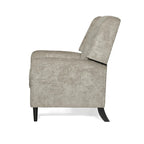 Beige / Navy Blue / Grey Oversized Textured Fabric Pushback Recliner, Single