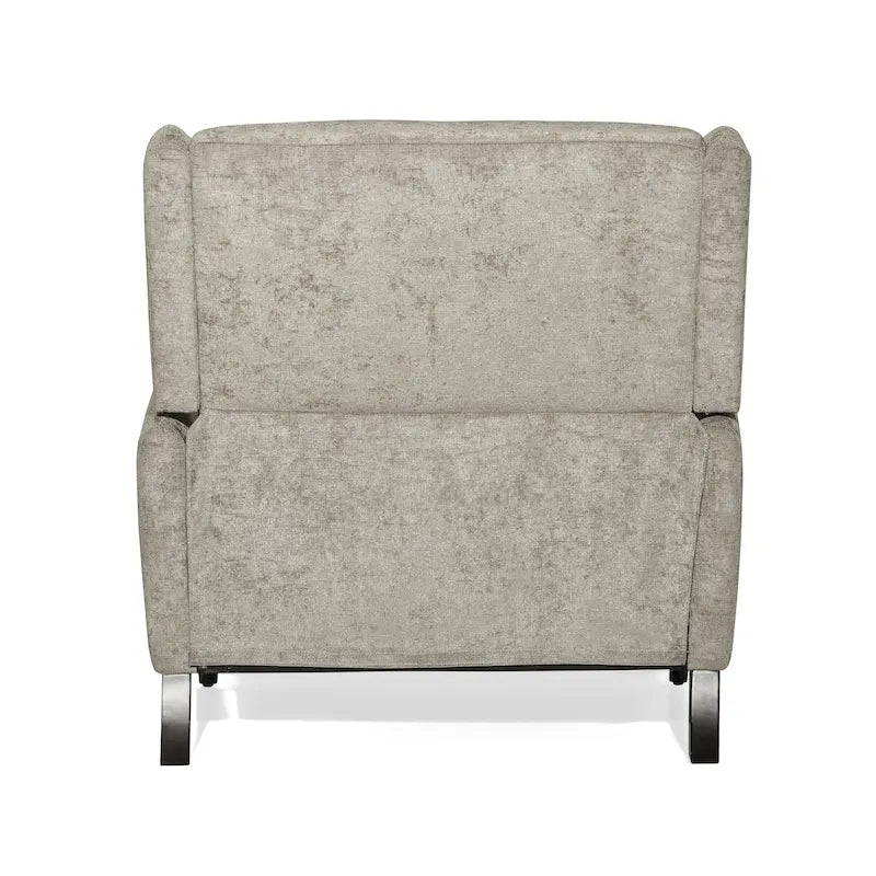 Beige / Navy Blue / Grey Oversized Textured Fabric Pushback Recliner, Single