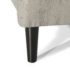 Beige / Navy Blue / Grey Oversized Textured Fabric Pushback Recliner, Single