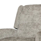 Beige / Navy Blue / Grey Oversized Textured Fabric Pushback Recliner, Single