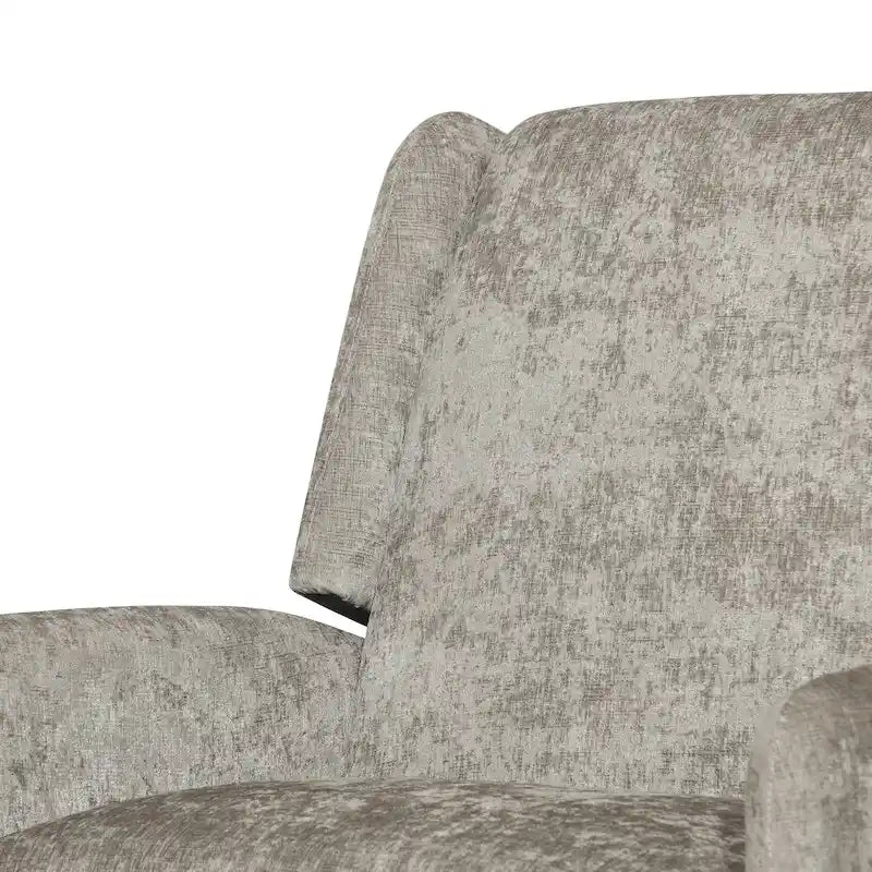 Beige / Navy Blue / Grey Oversized Textured Fabric Pushback Recliner, Single