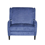 Beige / Navy Blue / Grey Oversized Textured Fabric Pushback Recliner, Single