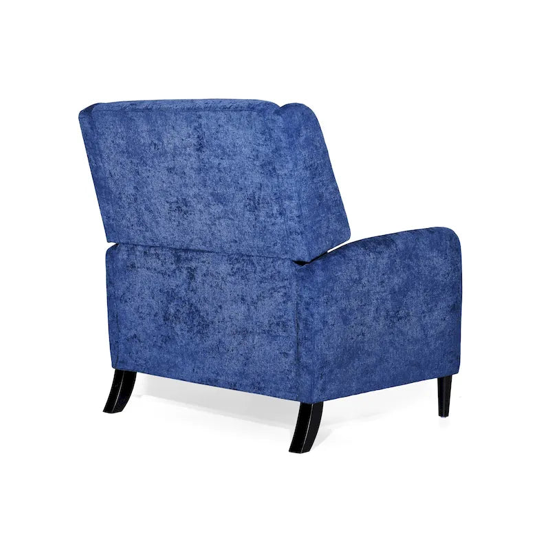 Beige / Navy Blue / Grey Oversized Textured Fabric Pushback Recliner, Single