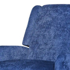 Beige / Navy Blue / Grey Oversized Textured Fabric Pushback Recliner, Single
