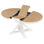 Natural Wood / Espresso / Oak+Off-White Extendable Dining Table Set, Seats 4–6, 5-Piece