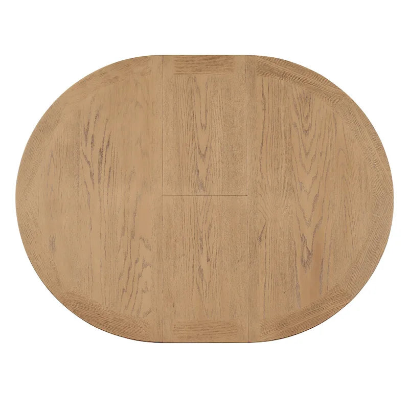 Natural Wood / Espresso / Oak+Off-White Extendable Dining Table Set, Seats 4–6, 5-Piece