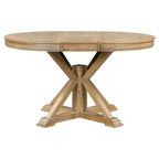 Natural Wood / Espresso / Oak+Off-White Extendable Dining Table Set, Seats 4–6, 5-Piece