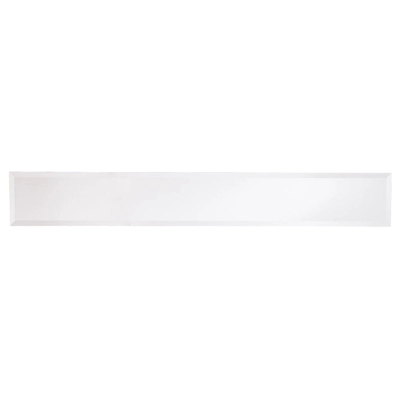 Silver & Gold Mirrored Glass Console Table, 4-Leg, 1-Piece – 56"L x 8"W x 30"H