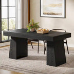Brown / Light Brown / Grey / Black Rectangular Dining Table, Seats 4–6