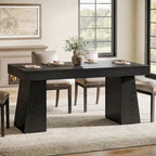 Brown / Light Brown / Grey / Black Rectangular Dining Table, Seats 4–6