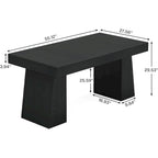 Brown / Light Brown / Grey / Black Rectangular Dining Table, Seats 4–6