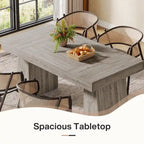 Brown / Light Brown / Grey / Black Rectangular Dining Table, Seats 4–6