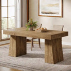 Brown / Light Brown / Grey / Black Rectangular Dining Table, Seats 4–6