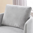 Grey / Beige / Green Chenille Swivel Barrel Accent Chair, Single Seat, 360°