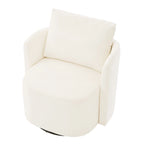 Grey / Beige / Green Chenille Swivel Barrel Accent Chair, Single Seat, 360°