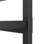 Black Metal Queen Platform Bed Frame with Headboard & Footboard, Fits 2-3 People