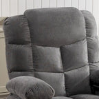 Blue/Brown/Grey Rocker Recliner with Massage, Heat & USB – Single Seat