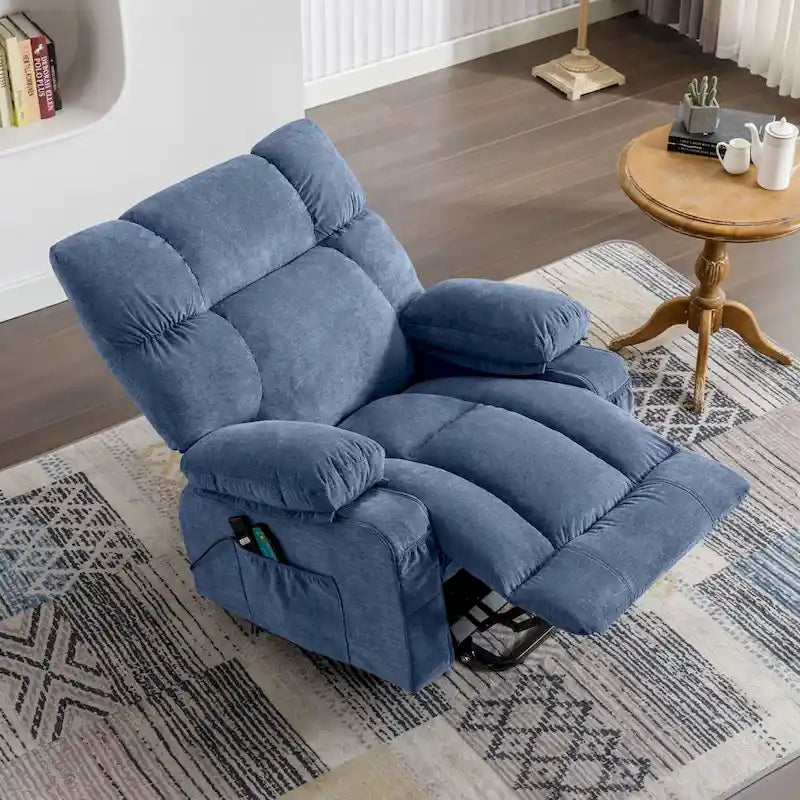 Grey / Blue / Brown Power Lift Recliner Chair for 1 Person with Heat & Massage