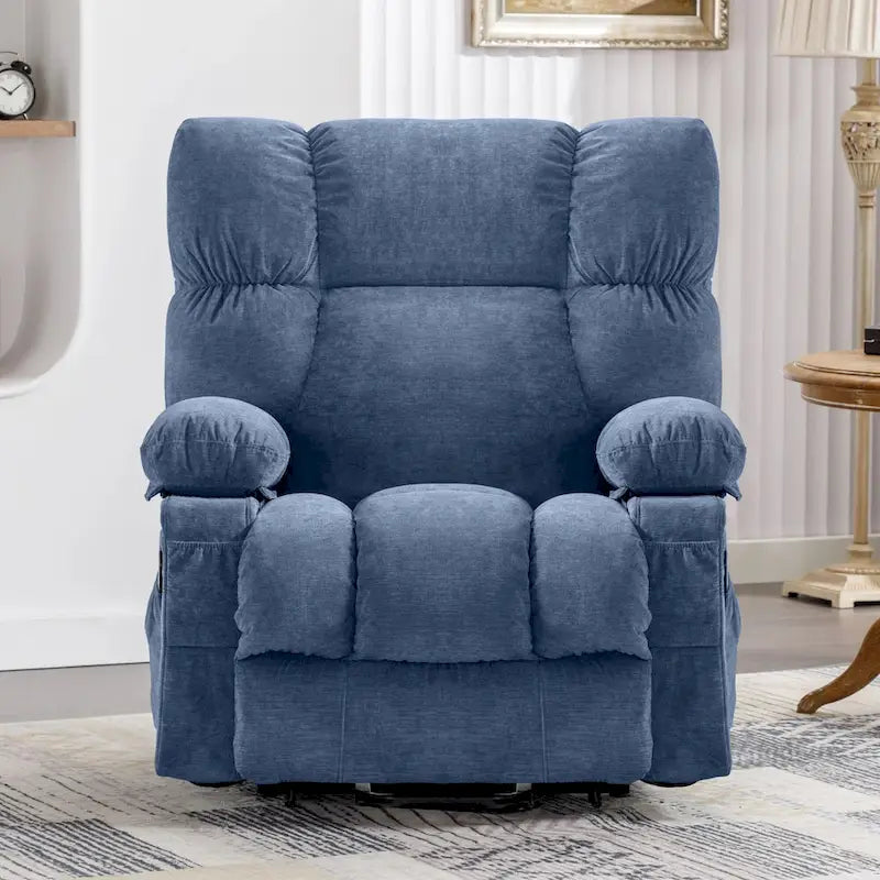 Grey / Blue / Brown Power Lift Recliner Chair for 1 Person with Heat & Massage