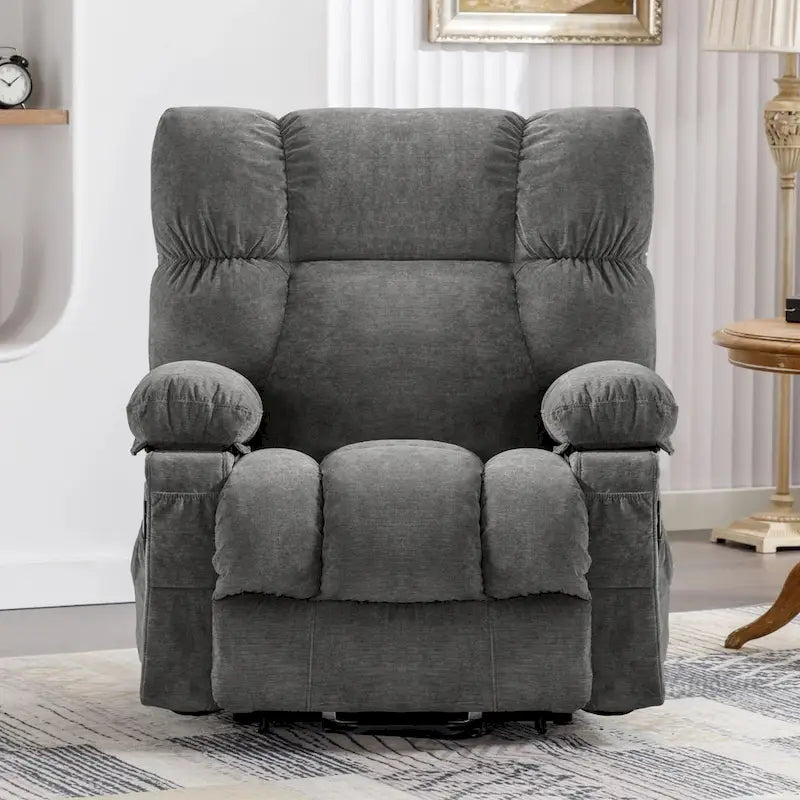 Grey / Blue / Brown Power Lift Recliner Chair for 1 Person with Heat & Massage