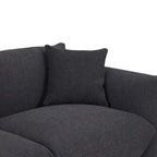 Camel/White/Brown/Black Lambswool Sherpa 4-Seater Sofa with Metal Legs