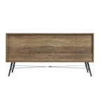 Walnut Brown 4-Drawer Horizontal Dresser, Single Storage Unit