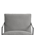 Brown / Grey / Blue / Black / Beige Metal Frame Sling Accent Armchair – Single Seat