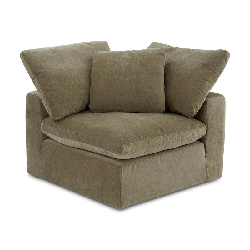 Corner Chair Module – Pearl / Slate / Sand / Blue / Sage, Stain-Resistant Fabric, 1-Seat