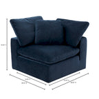 Corner Chair Module – Pearl / Slate / Sand / Blue / Sage, Stain-Resistant Fabric, 1-Seat