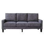 Beige / Grey / Grey & Black Fabric 3-Seat Sofa with Storage, Modern Style