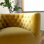 Velvet Swivel Accent Chair, Mid-Century Style, Single Seat