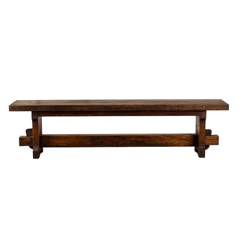 Natural Brown Rustic Reclaimed Wood Bench, 2-3 Person, 54" or 72" Width