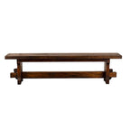 Natural Brown Rustic Reclaimed Wood Bench, 2-3 Person, 54" or 72" Width