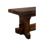 Natural Brown Rustic Reclaimed Wood Bench, 2-3 Person, 54" or 72" Width
