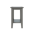 Walnut / Espresso / White / Grey Mission-Style Chair Side Table, 1-Person