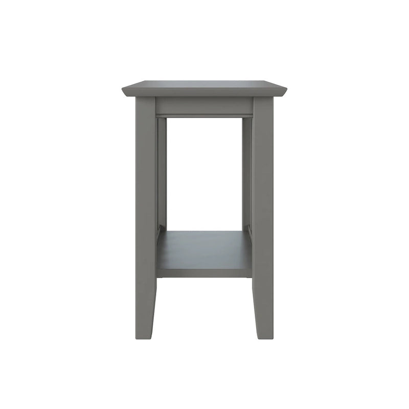 Walnut / Espresso / White / Grey Mission-Style Chair Side Table, 1-Person