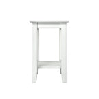 Walnut / Espresso / White / Grey Mission-Style Chair Side Table, 1-Person