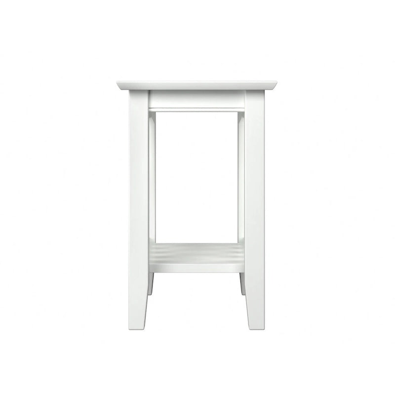 Walnut / Espresso / White / Grey Mission-Style Chair Side Table, 1-Person
