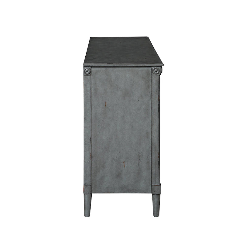 Antique White / Grey / Espresso Traditional Style 6-Drawer Double Dresser for 1 Person